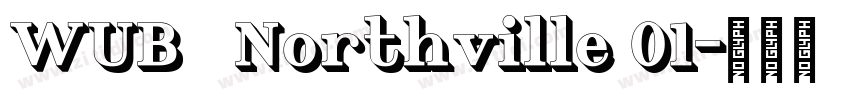 WUB   Northville 01字体转换